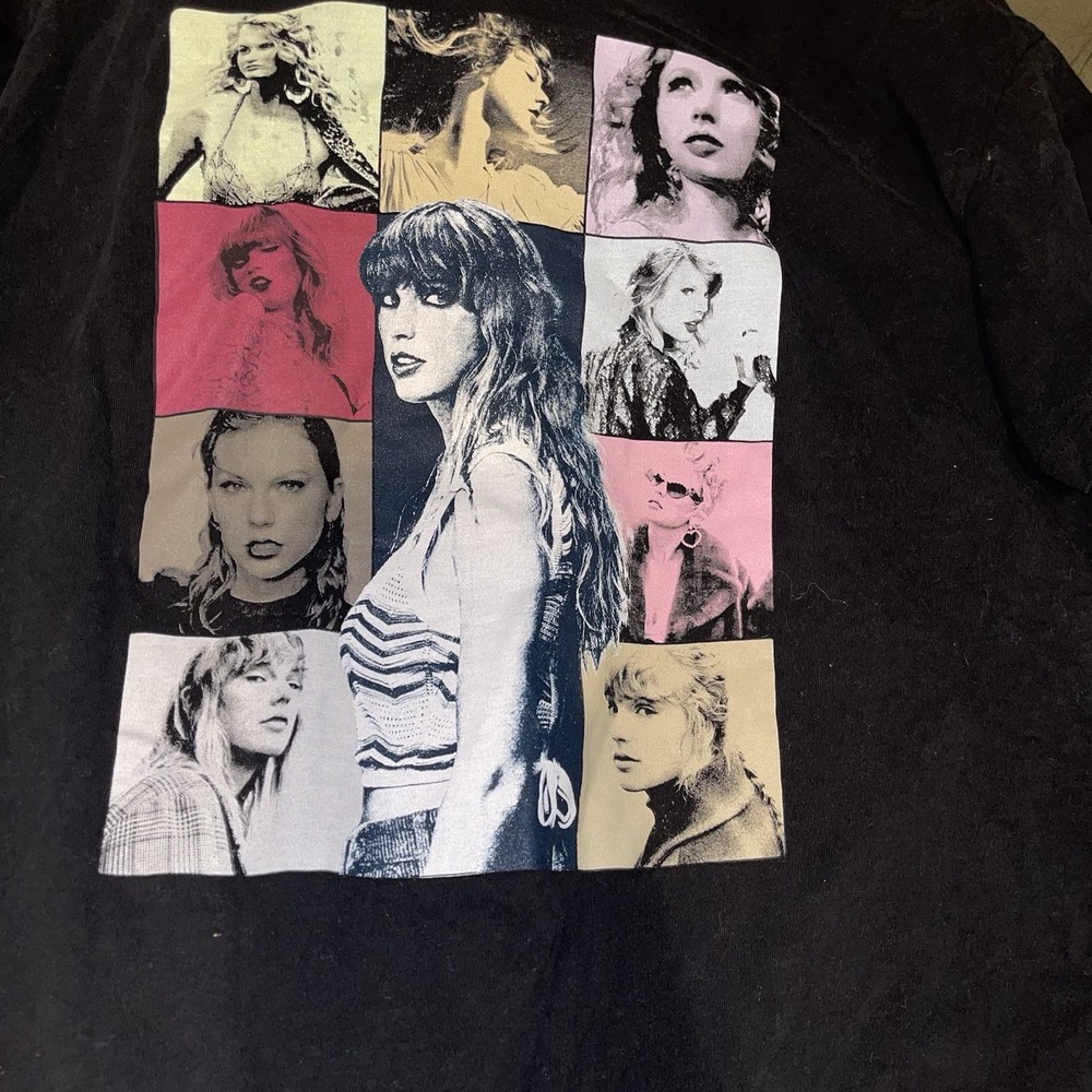 Taylor Swift The Eras Tour T-Shirt Black Size Large Official Concert Merch 2023